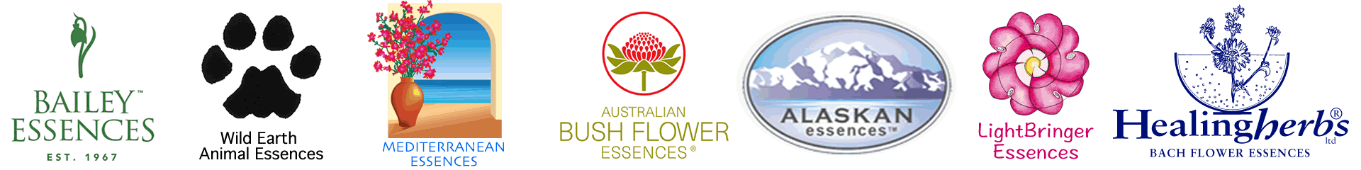 Flower Essences from around the world logos