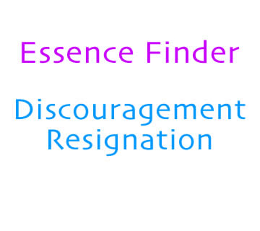 Picture of Discouragement Resignation